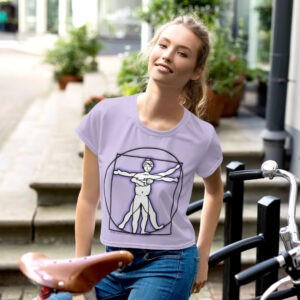 Mujer de Vitruvio Camiseta corta con estampado